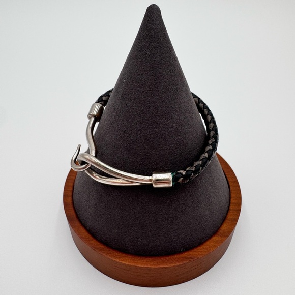 Hermes Black Leather Bracelet - Picture 4 of 8